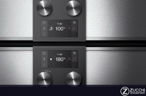 Display Forni Gaggenau con cottura a vapore, funzione simmer, stufare, rigenerare, estrarre sughi, oltre a grigliare e rosolare.