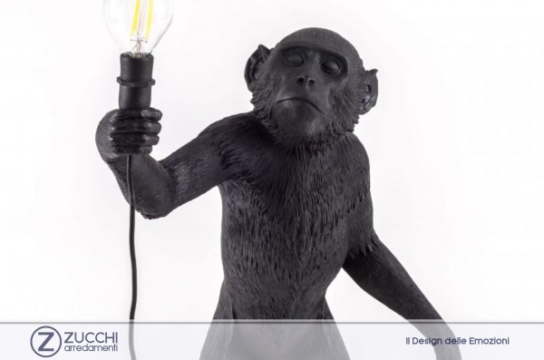 Carte d'arredo Lampada Monkey Lamp Seletti ZUCCHI  arredamenti scimmia simpatica e furtiva Arte design 02