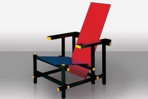 Gerrit Thomas Rietveld: Red and Blue 0 Zucchi Arredamenti
